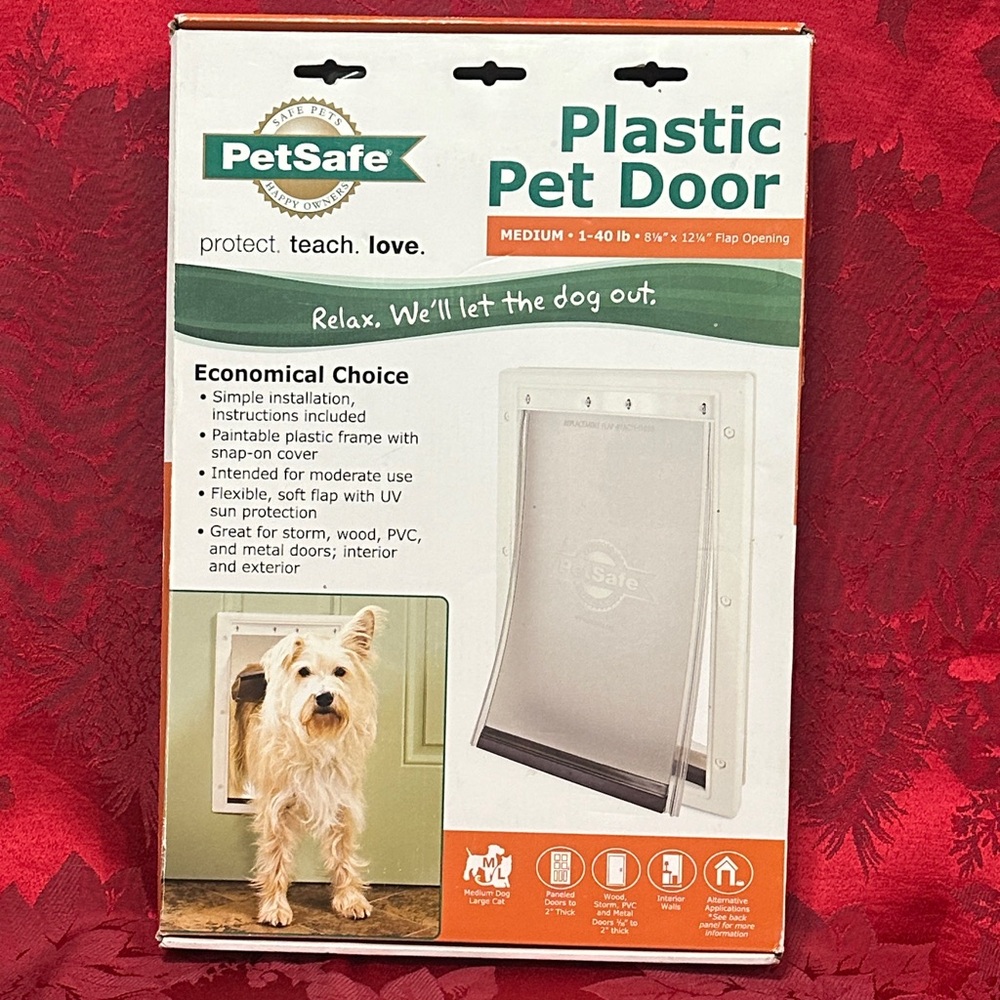 Plastic pet door